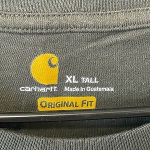 CARHARTT ORIGINAL FIT HEAVYWEIGHT SHORT-SLEEVE POCKET T-SHIRT - peat